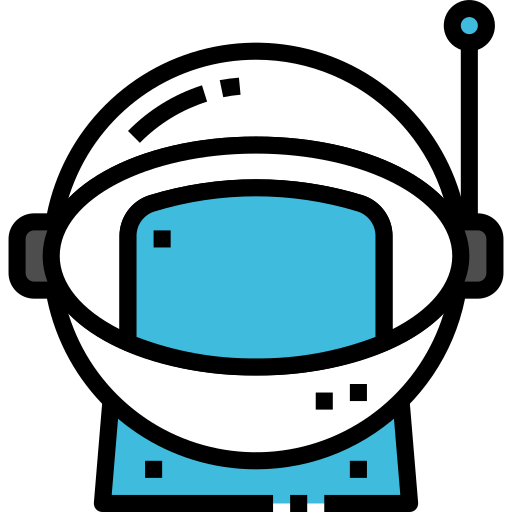hełm astronauty Generic Outline Color ikona