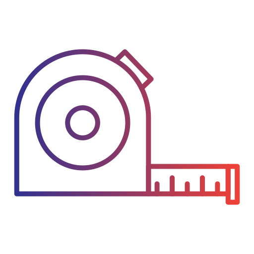 Measuring tape Generic Gradient icon