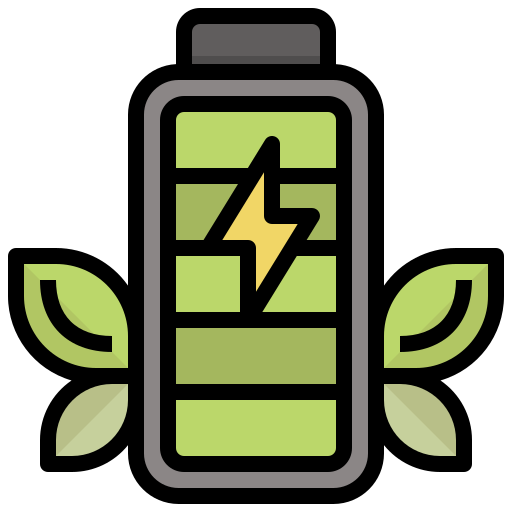 ekologiczna bateria Generic Outline Color ikona