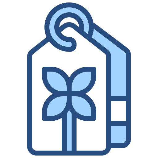 etiqueta ecológica Generic Blue icono