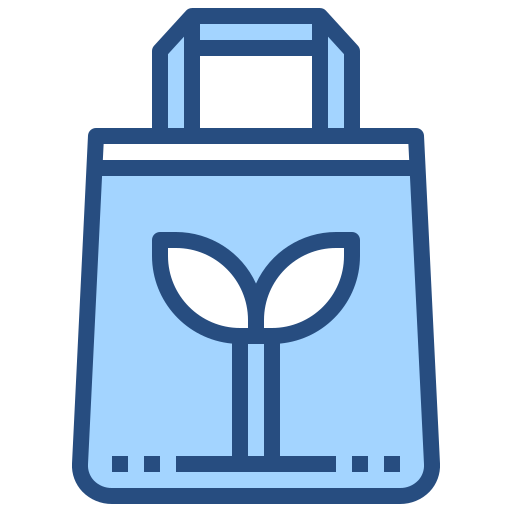 Organic bag Generic Blue icon