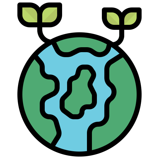 planet erde Generic Outline Color icon