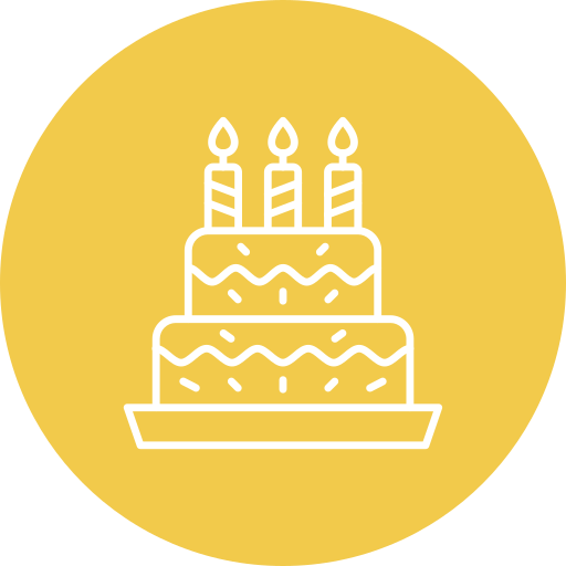 tort urodzinowy Generic Circular ikona