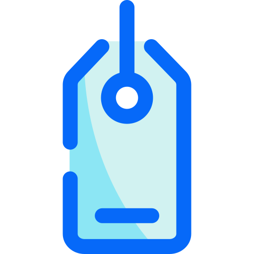 prijskaartje Generic Blue icoon