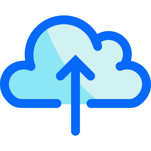 cloud-upload Generic Blue icon