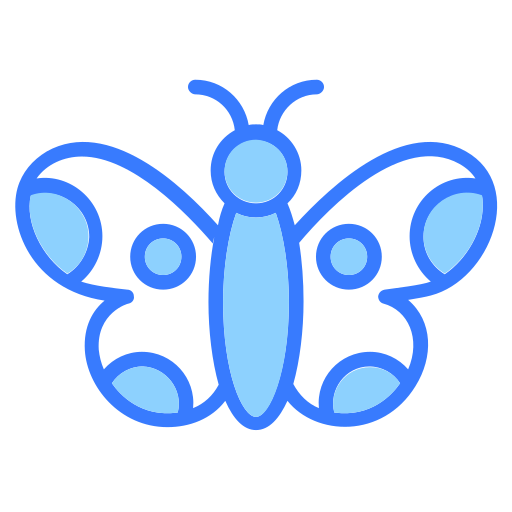 vlinder Generic Blue icoon