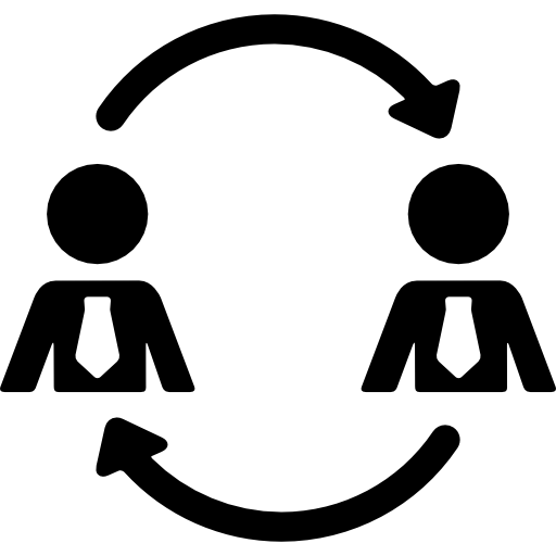 Job Transition Basic Rounded Filled icon