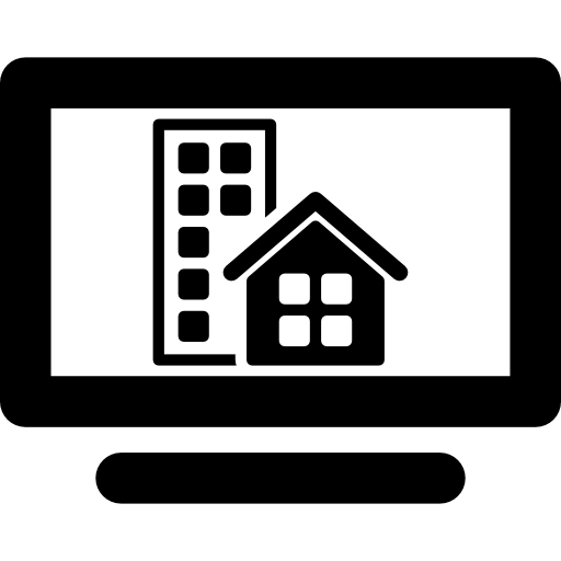 wyszukiwanie domów w internecie  ikona