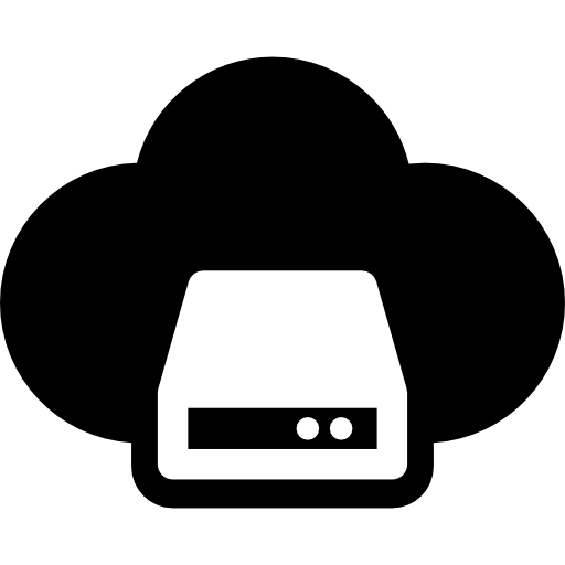 archiviazione di cloud computing  icona