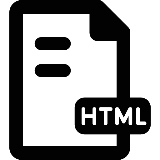 archivo html  icono