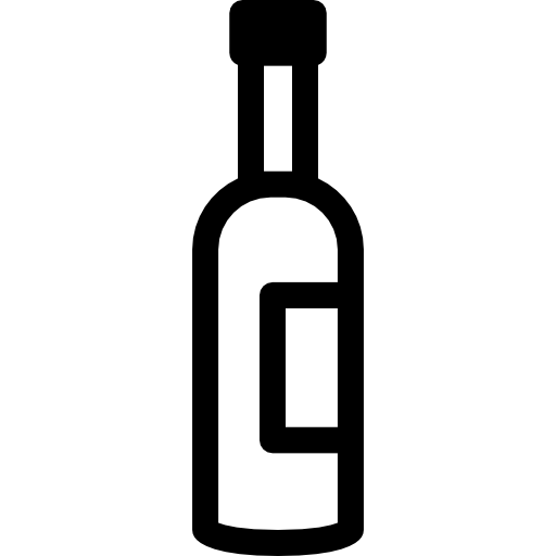 bottiglia di vino da bar  icona