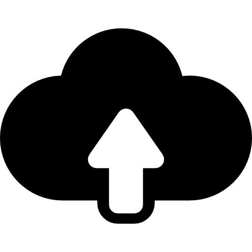 caricamento su computing cloud  icona