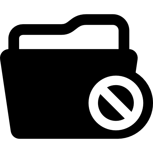 차단 된 폴더  icon
