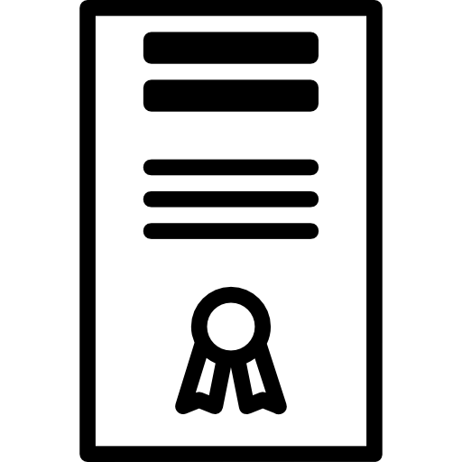 certyfikat gwarancji  ikona