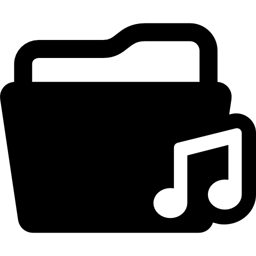 carpeta de música  icono
