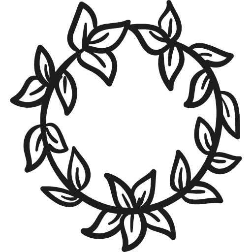corona di foglie  icona