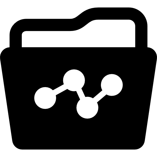 Shared Data Folder Basic Rounded Filled icon