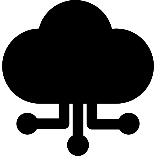 connessione al cloud computing  icona