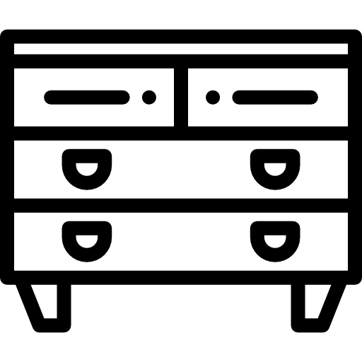 komoda Detailed Rounded Lineal ikona