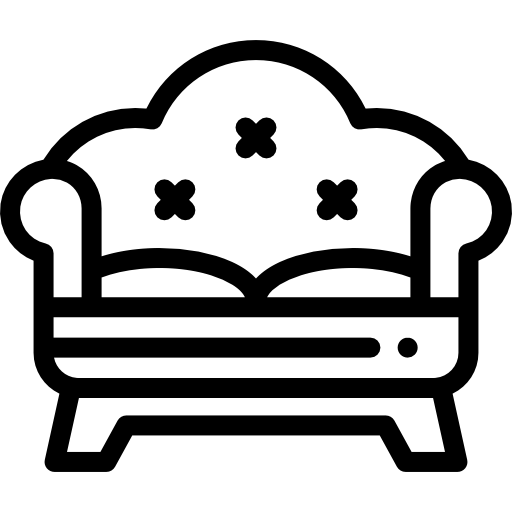 ソファー Detailed Rounded Lineal icon