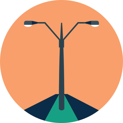 Lamppost Generic Circular icon