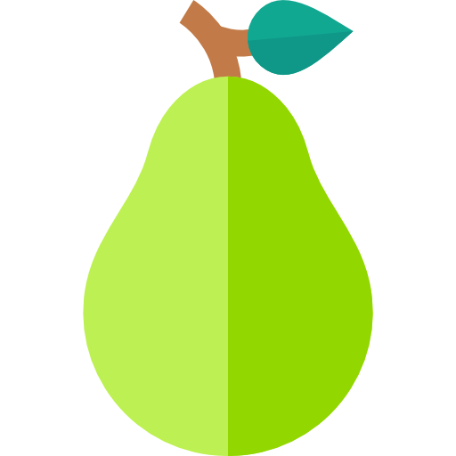 Pear Basic Straight Flat icon