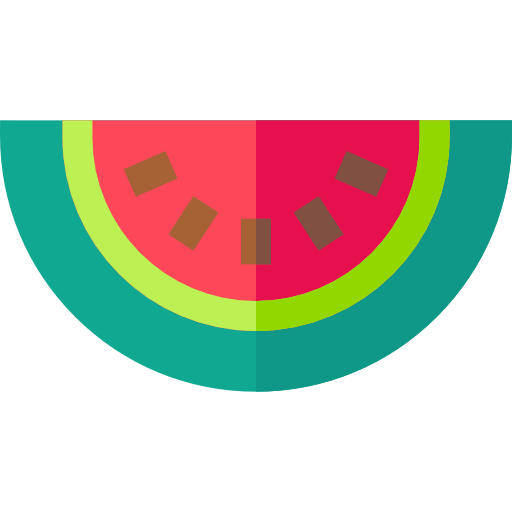 Watermelon Basic Straight Flat icon