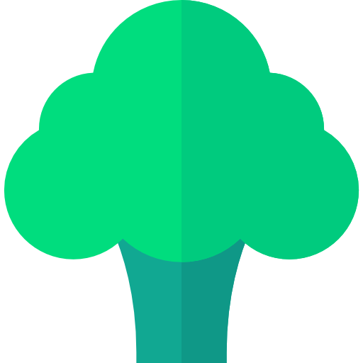 broccoli Basic Straight Flat icoon