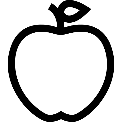 manzana Basic Straight Lineal icono