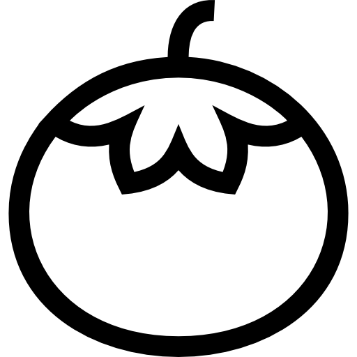 tomate Basic Straight Lineal Ícone