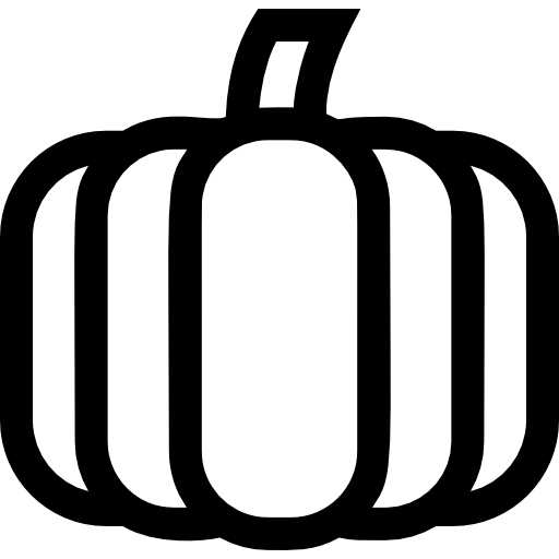 calabaza Basic Straight Lineal icono