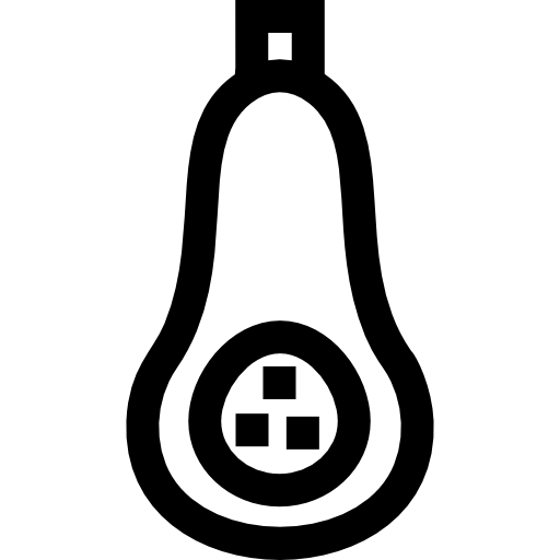 butternusskürbis Basic Straight Lineal icon