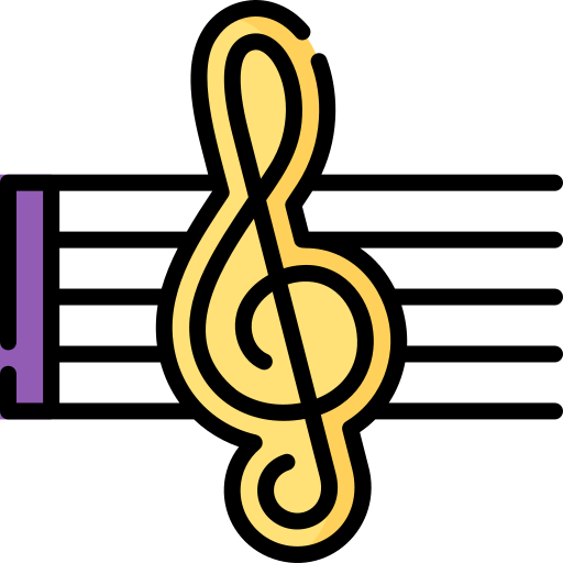 violinschlüssel Special Lineal color icon