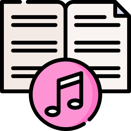 Music sheet Special Lineal color icon