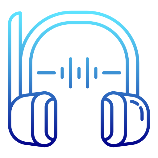 zestaw słuchawkowy Generic Gradient ikona
