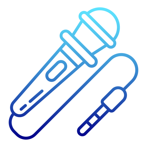 microfoon Generic Gradient icoon