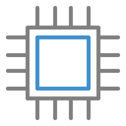 mikroprocesor Generic Outline Color ikona
