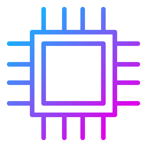 microprocesador Generic Gradient icono