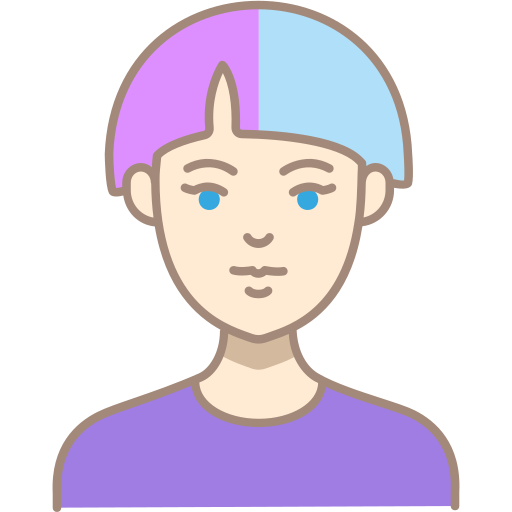 Hairstyle Generic Outline Color icon