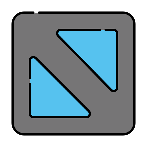 斜めの矢印 Generic Outline Color icon