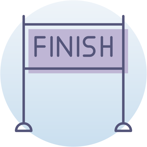 Finish line Generic Circular icon