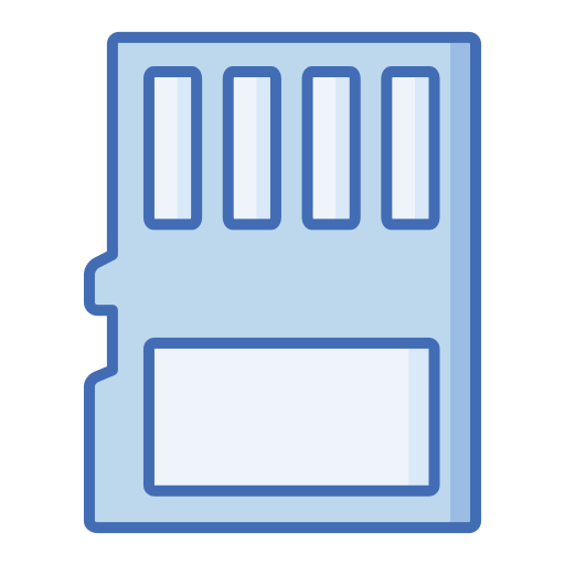 tarjeta micro sd Generic Blue icono