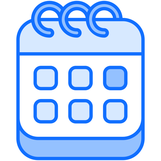 calendário Generic Blue Ícone