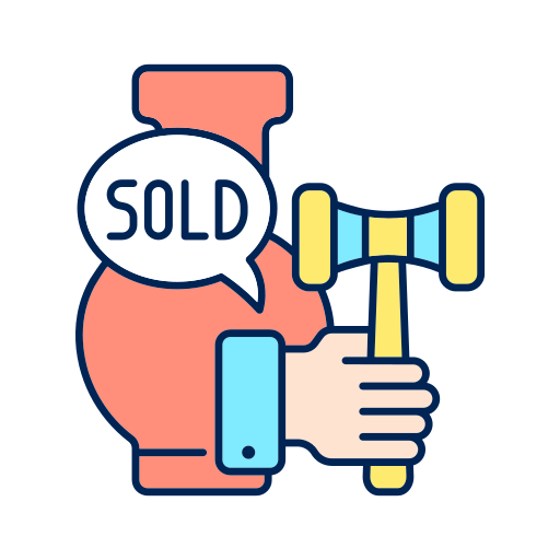Auctioneer Generic Thin Outline Color icon