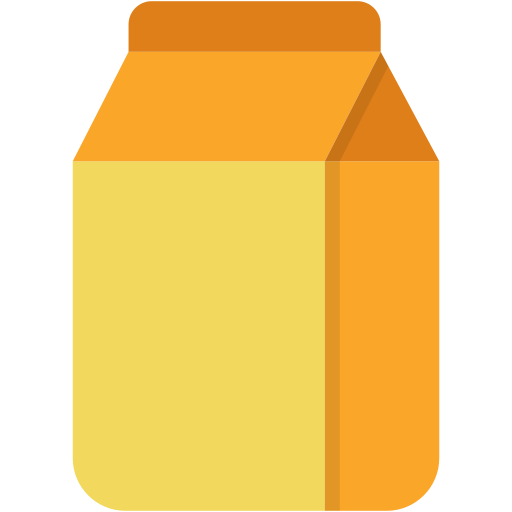 cartón de leche Generic Flat icono