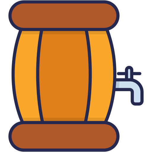 Wine barrel Generic Outline Color icon