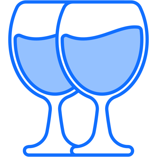 champagneglazen Generic Blue icoon
