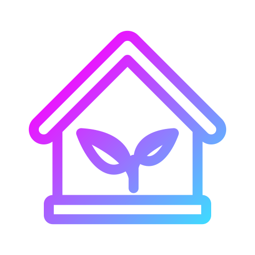 Eco home Generic Gradient icon