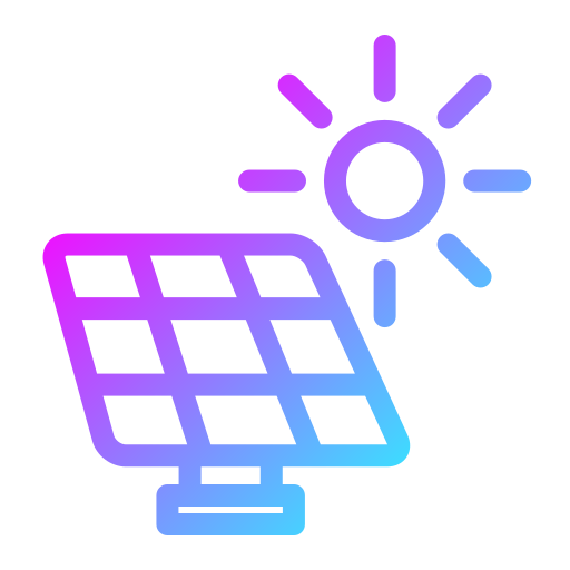ogniwo słoneczne Generic Gradient ikona