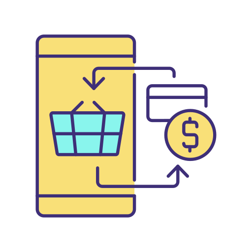 Transaction Generic Thin Outline Color icon